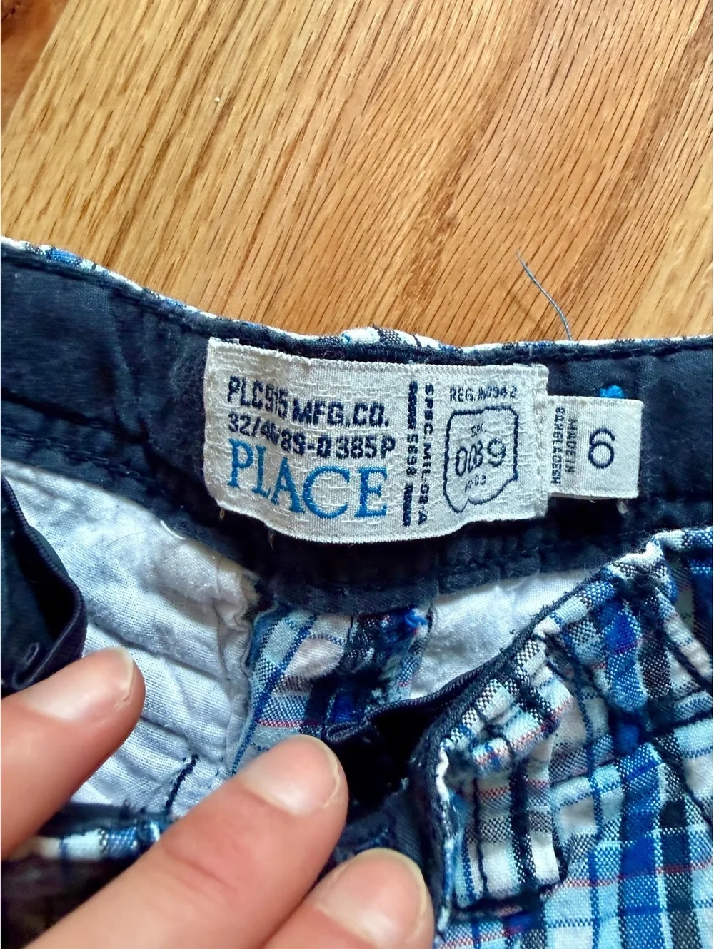 Vintage Y2K The Children’s Place Boys Size 6 Plaid Cargo Shorts Lot of 2